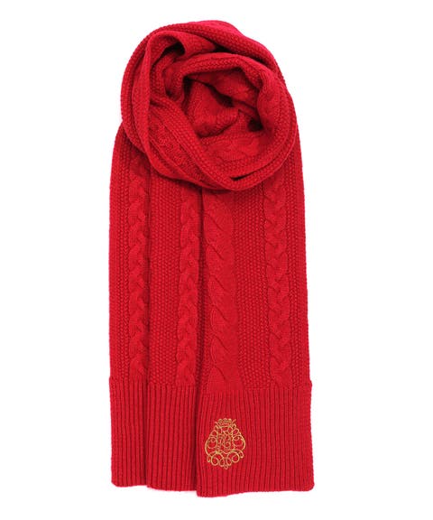 direct embroidery cable scarf