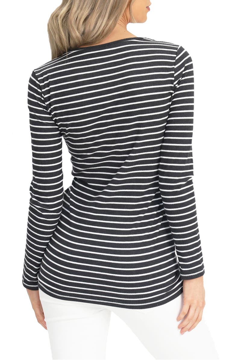Angel Maternity Long Sleeve Maternity/Nursing Top, Alternate, color, 
