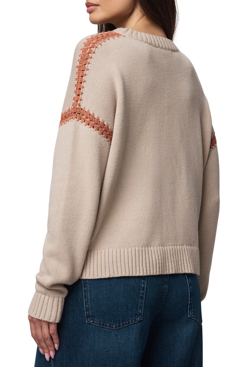 Greyson Relaxed Sweater, Alternate, color, LIGHT CAMEL BEIGE/ ORANGE