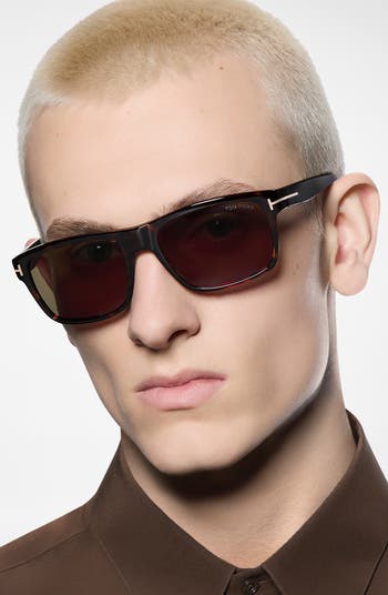 TOM FORD August 58mm Rectangular Sunglasses | Nordstrom