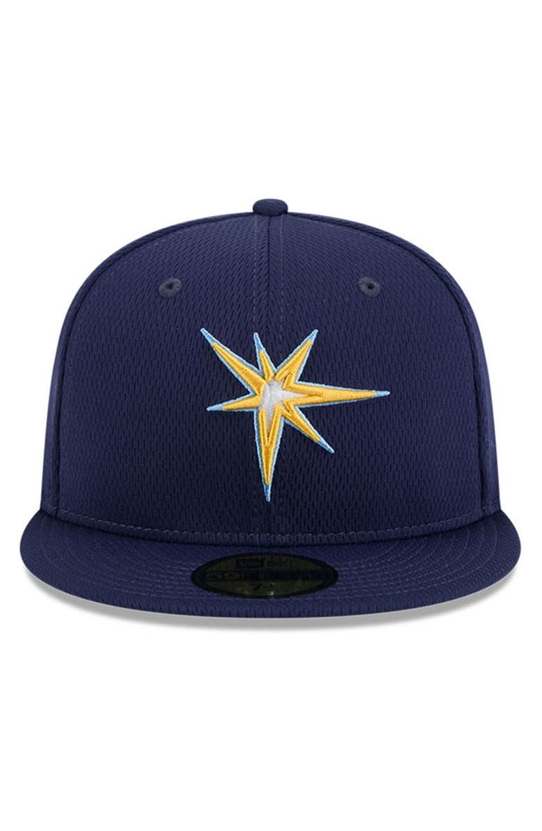 New Era Men's New Era Navy Tampa Bay Rays 2025 MLB Clubhouse 59FIFTY Fitted Hat, Alternate, color, 