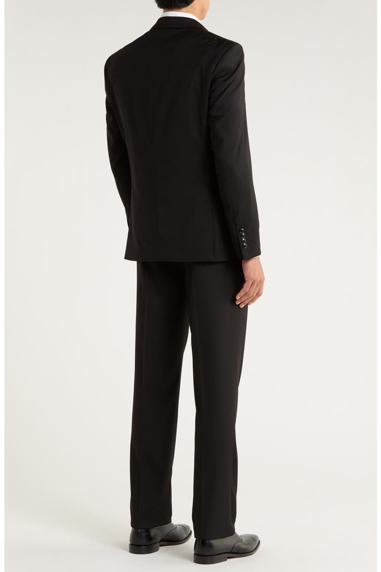 Stretch 3-Piece Suit, Alternate, color, BLACK
