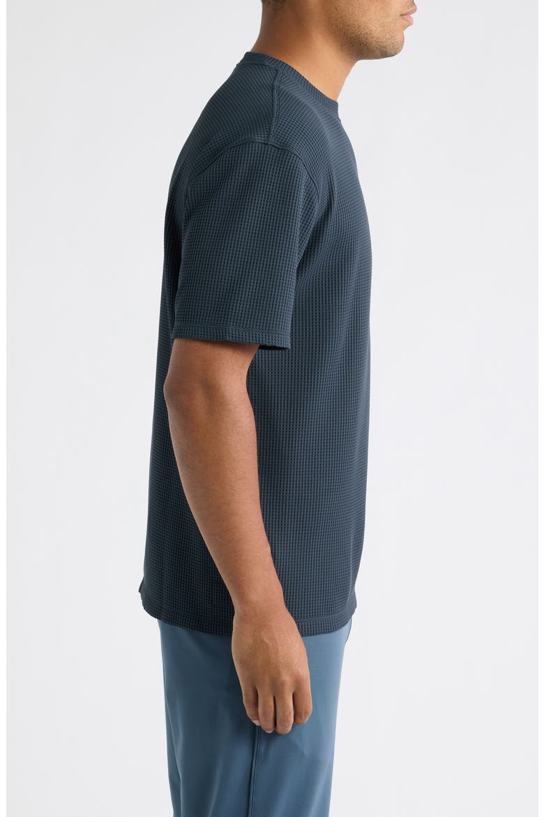 Lightweight Tech Waffle T-Shirt, Alternate, color, NAVY