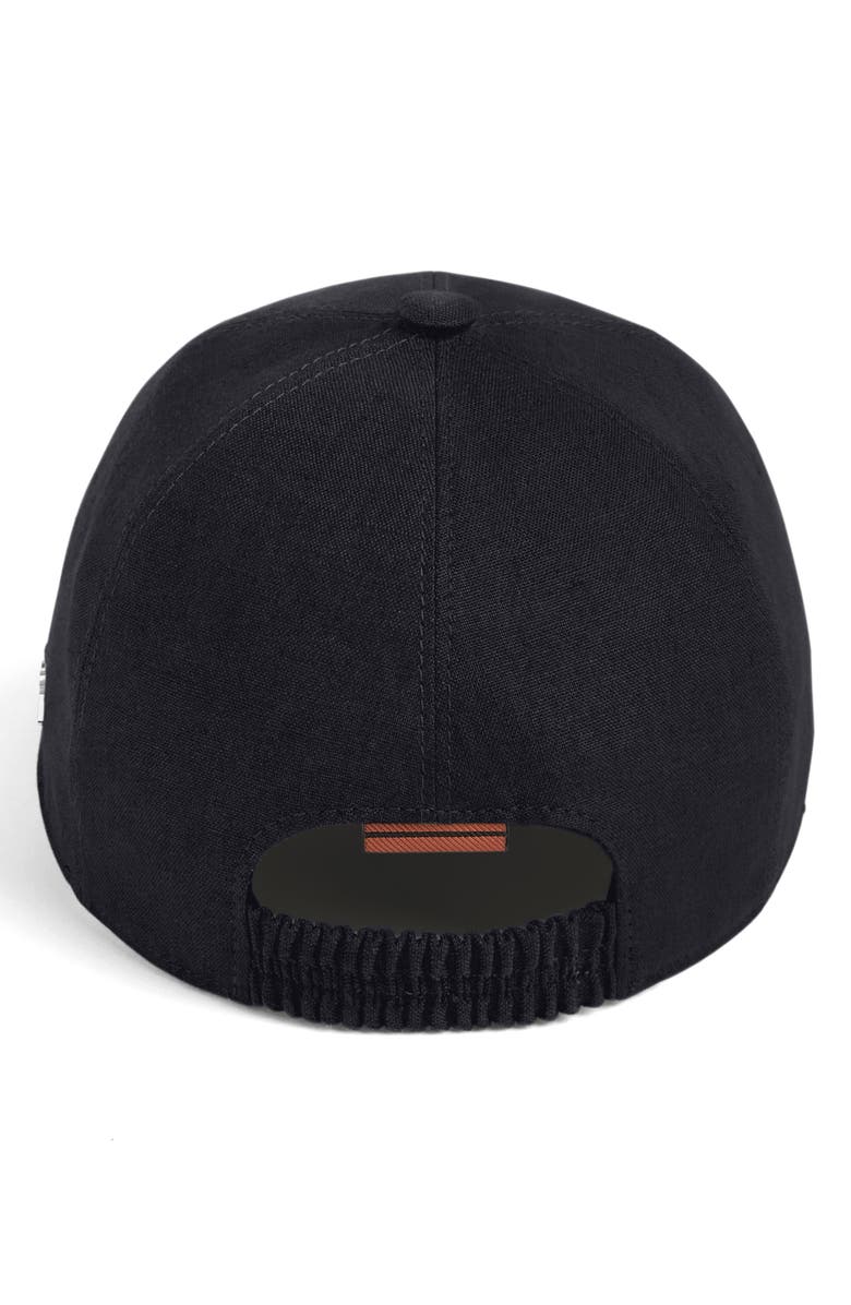 ZEGNA Oasi Adjustable Linen Baseball Cap, Alternate, color, Blue Ciano