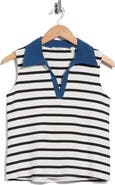 CYRUS Contrast Collar Stripe Vest