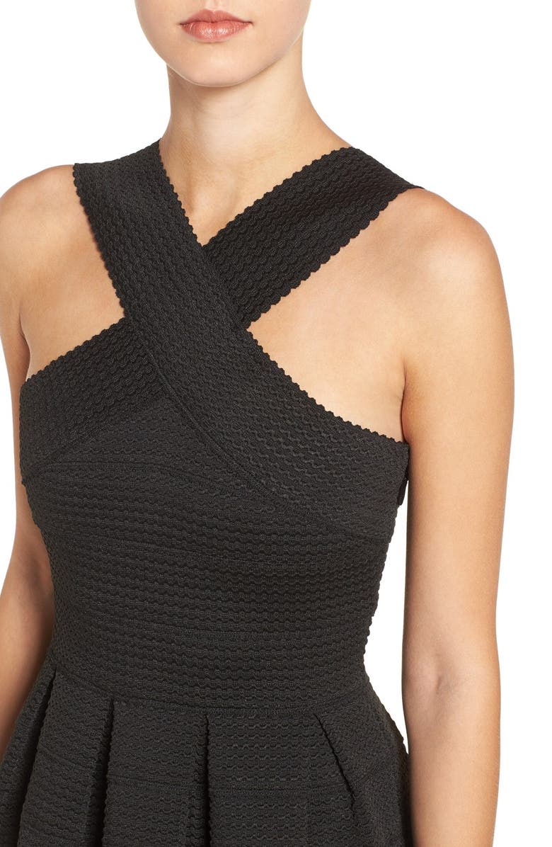 Dee Elly dee elle Stretch Knit Skater Dress, Alternate, color, 