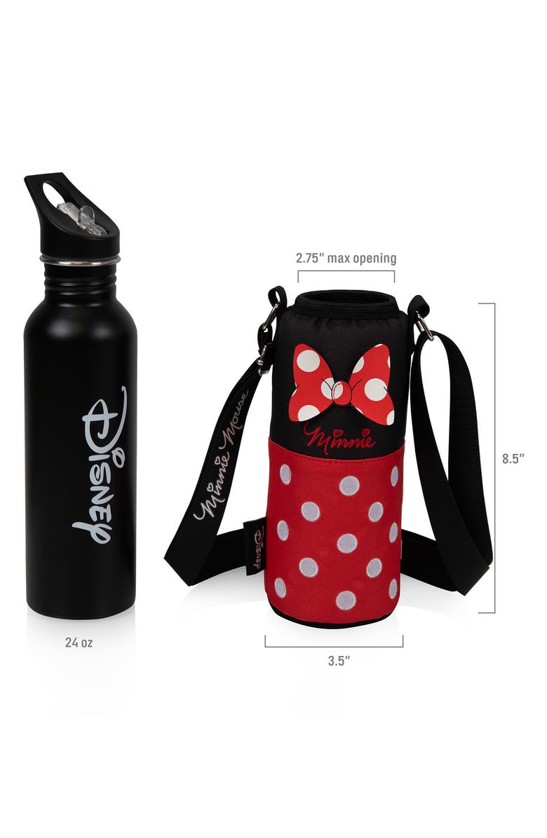 Picnic Time Minnie Mouse Bottle & Cooler Sling, Alternate, color, Black
