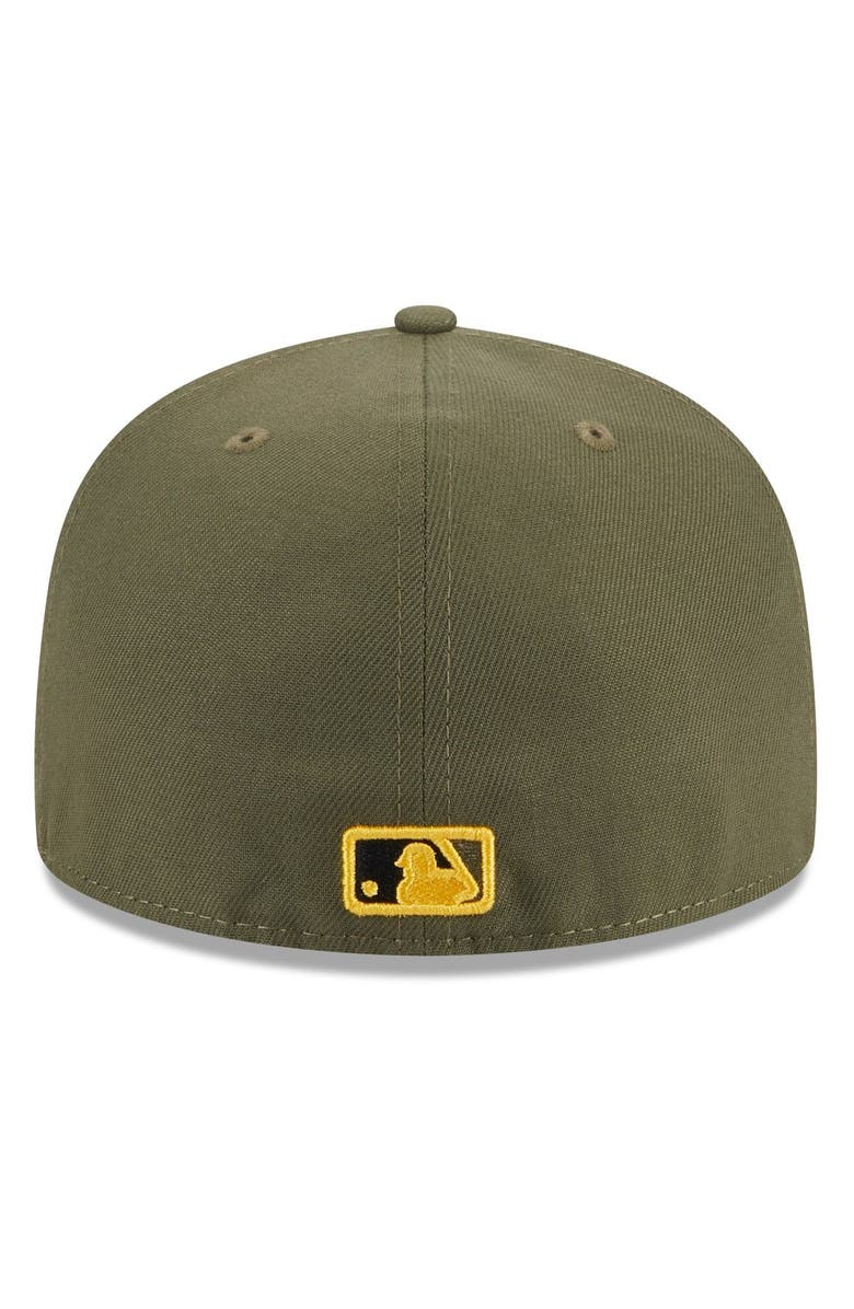 New Era Men's New Era Green MLB 2023 Armed Forces Day On-Field 59FIFTY Fitted Hat, Alternate, color,