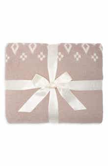CozyChic Fair Isle Diamond Throw Blanket
