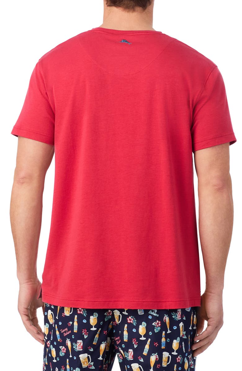 Tommy Bahama Solid Cotton & Modal Crewneck T-Shirt, Alternate, color, Red