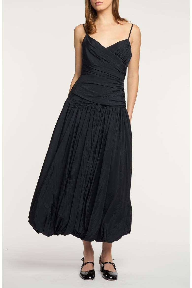 long bubble hem dress Amelia Bubble Maxi Dress / Black | MESHKI