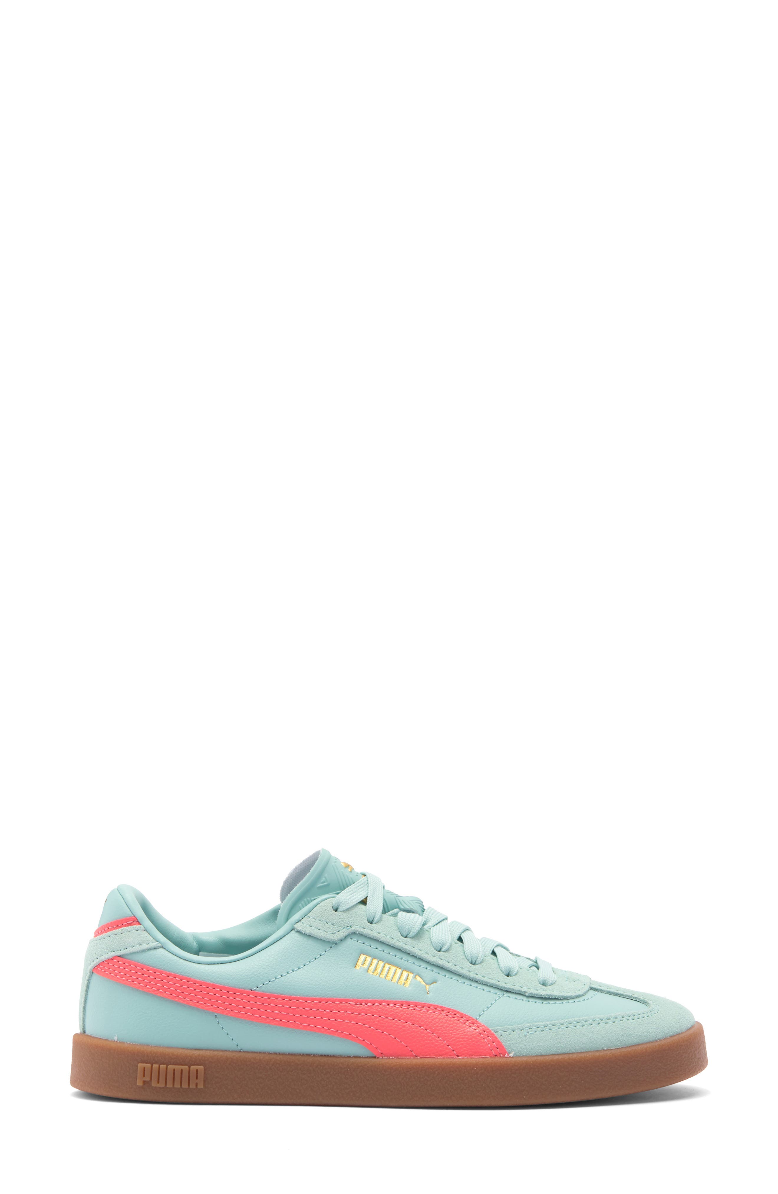 PUMA Club II Era Sneaker, Alternate, color, Safe Lake-Peach Frost-Gum