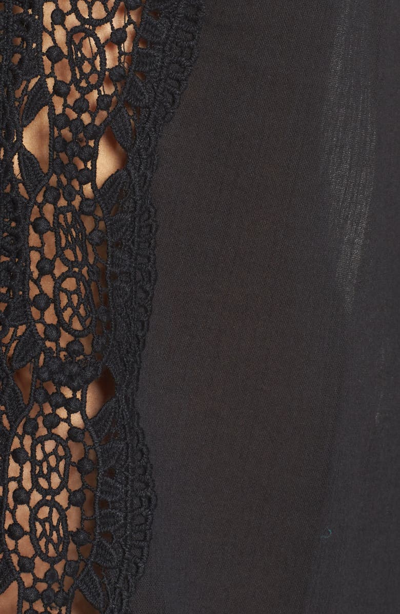 La Blanca Island Fare Cover-Up Tunic, Alternate, color, Black