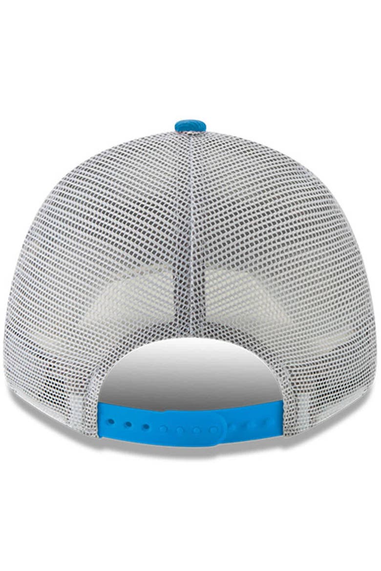 Men's New Era Powder Blue Los Angeles Chargers Charger Power A-Frame 9FORTY Trucker Adjustable Hat, Alternate, color, Powder Blue