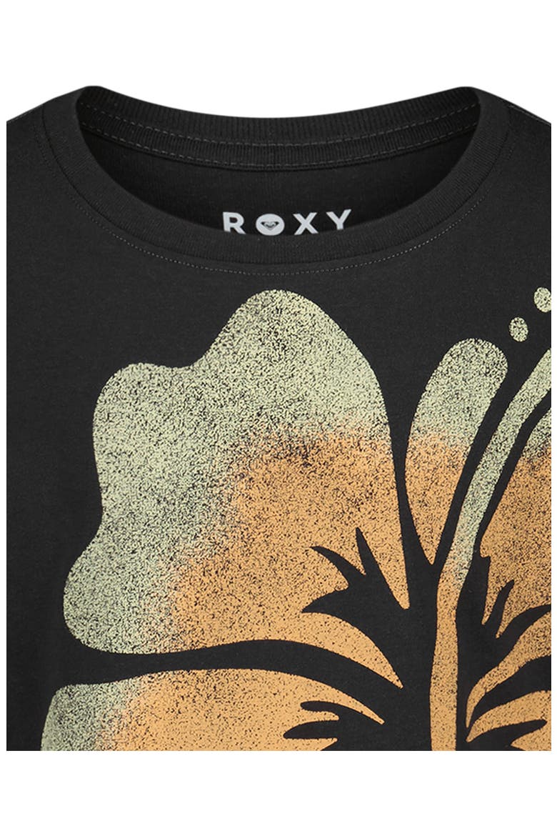 Kids' Hibiscus Oversize Graphic T-Shirt, Alternate, color, PHANTOM