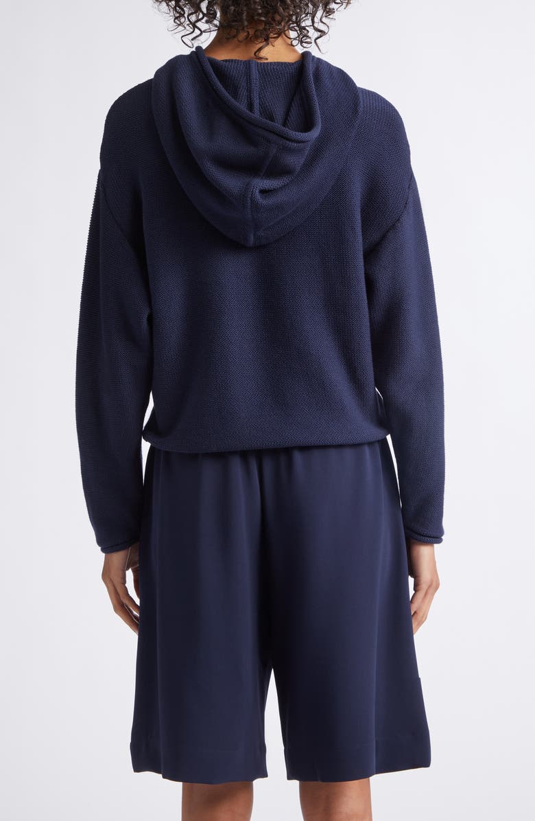 LESET Mae Knit Hoodie, Alternate, color, Midnight