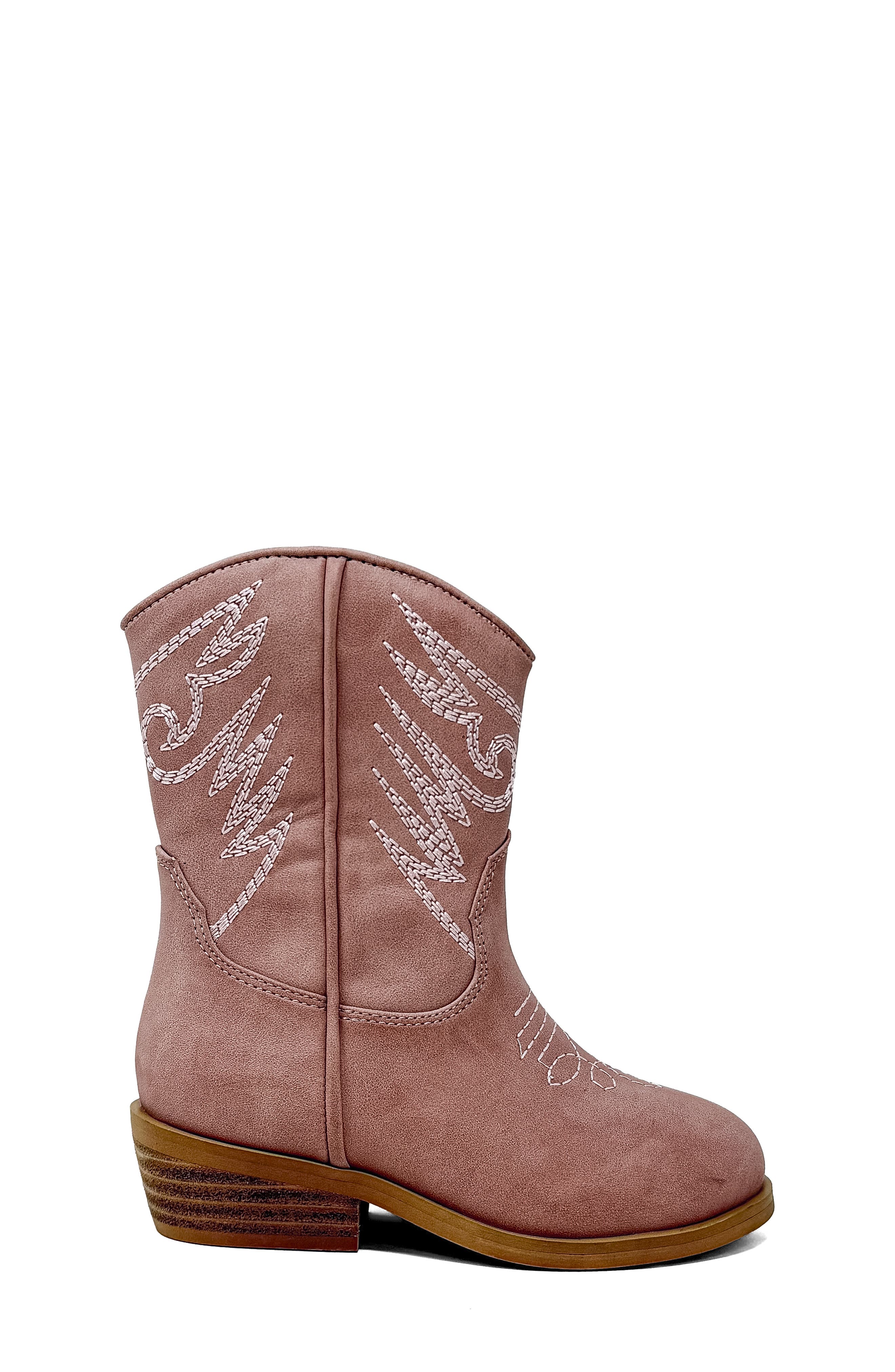 Kids' Zahara Western Boot, Alternate, color, ROSE