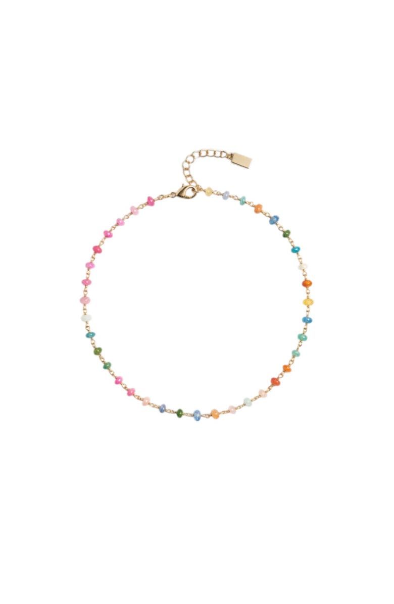 NATIVE GEM Neon Rainbow Opal Necklace, Main, color, Pink