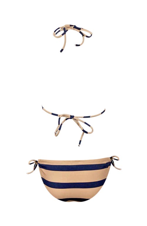 NESSI BYRD NESSI BYRD KIDS' STRIPE TRIANGLE TWO-PIECE BIKINI