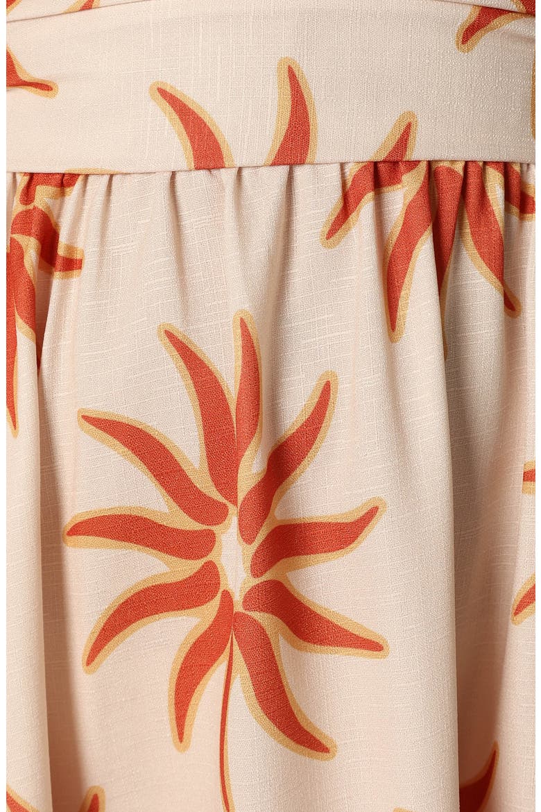 Ryder Strapless Midi Dress, Alternate, color, SOLEIL
