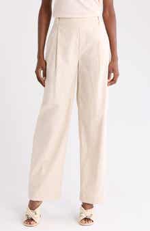 Vince Pleated Pull-On Pants