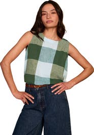 Celtic & Co. Sleeveless Pleat Back Cotton Blouse
