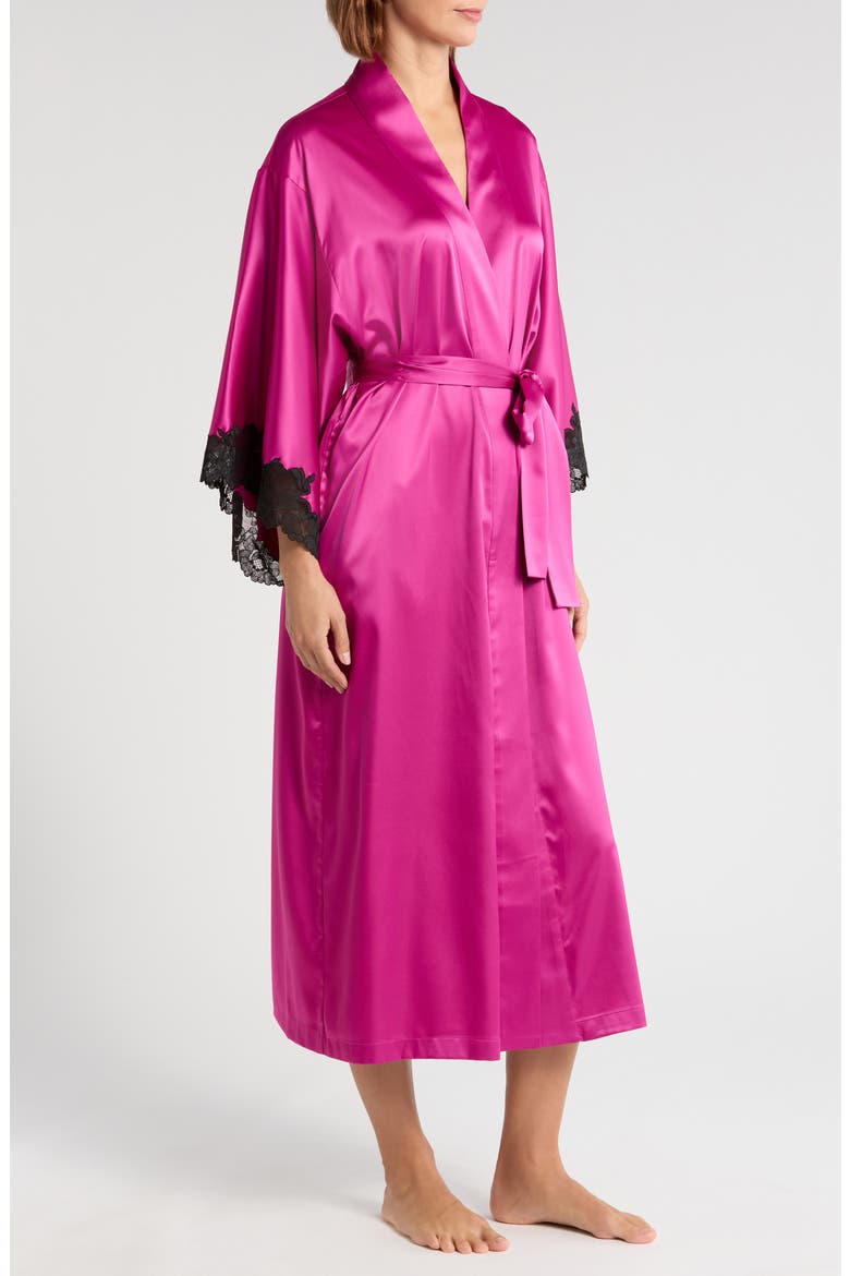 Peony Glamour Robe, Alternate, color, WILD FUCHSIA
