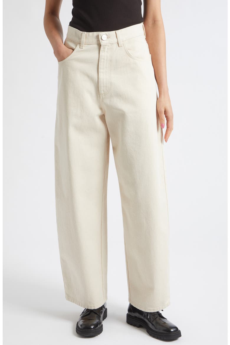 Berber Barrel Leg Jeans, Main, color, ECRU