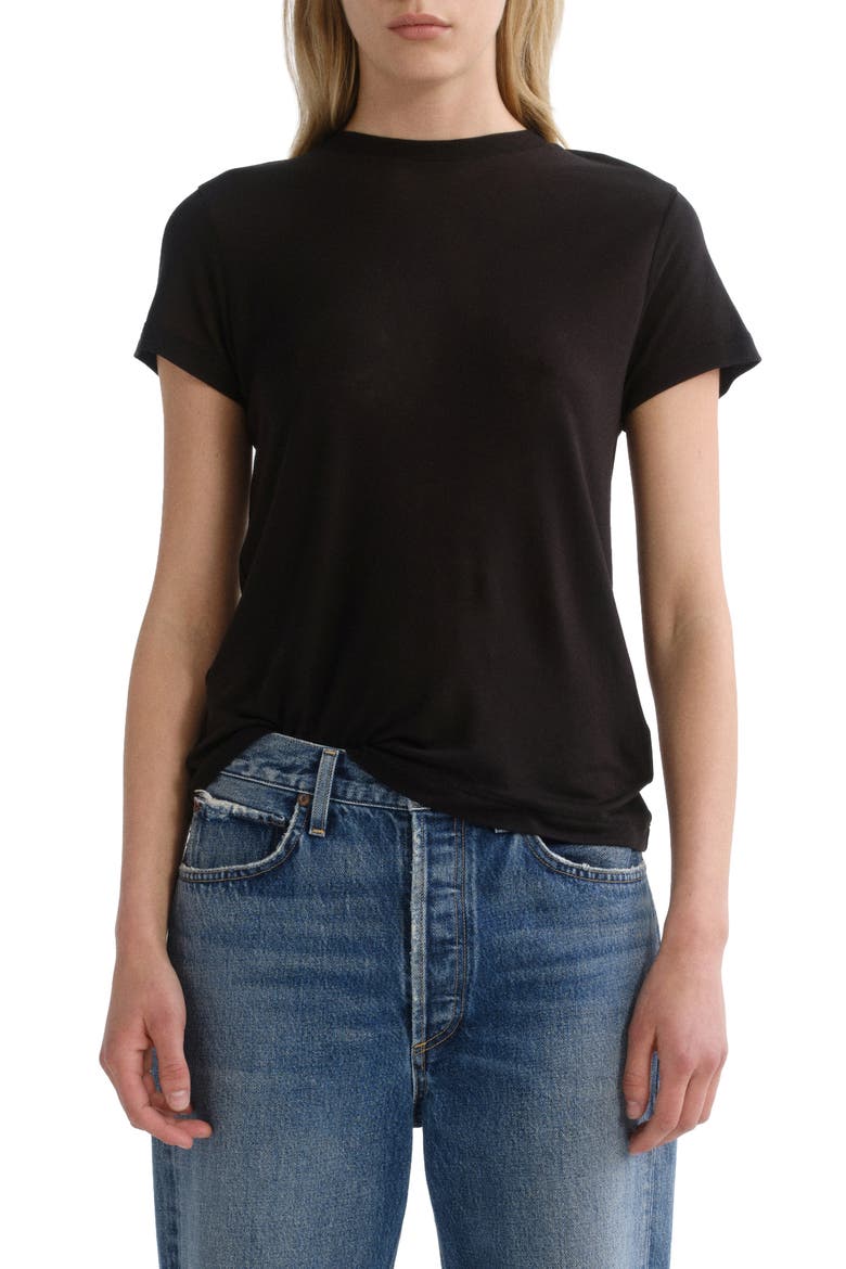Adine T-Shirt, Main, color, BLACK