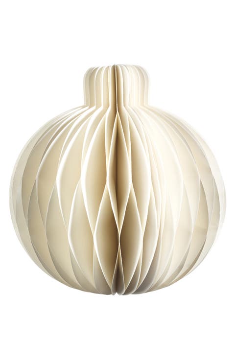 Set of 6 Miriam Large Paper Deco Sphere Ornaments