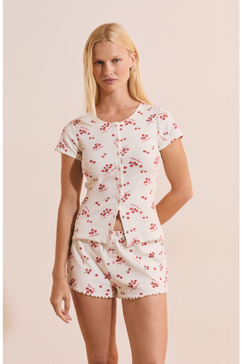 Tomate Pajama Top, Alternate, color, WHITE