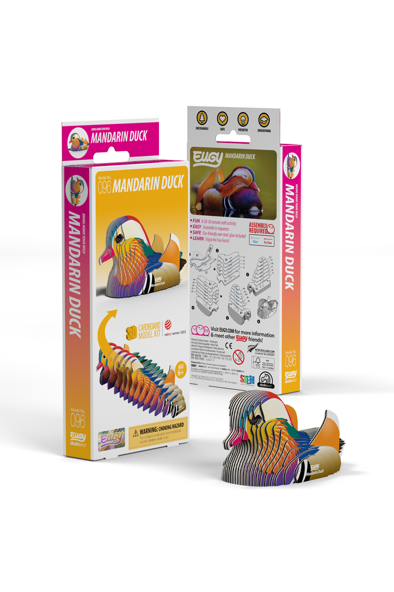 Mandarin Duck 3D Puzzle, Main, color, No Color