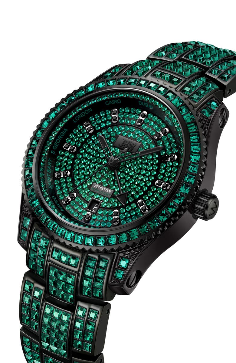 JBW Reserve Jet Setter GMT Bracelet Watch, 39mm, Alternate, color,