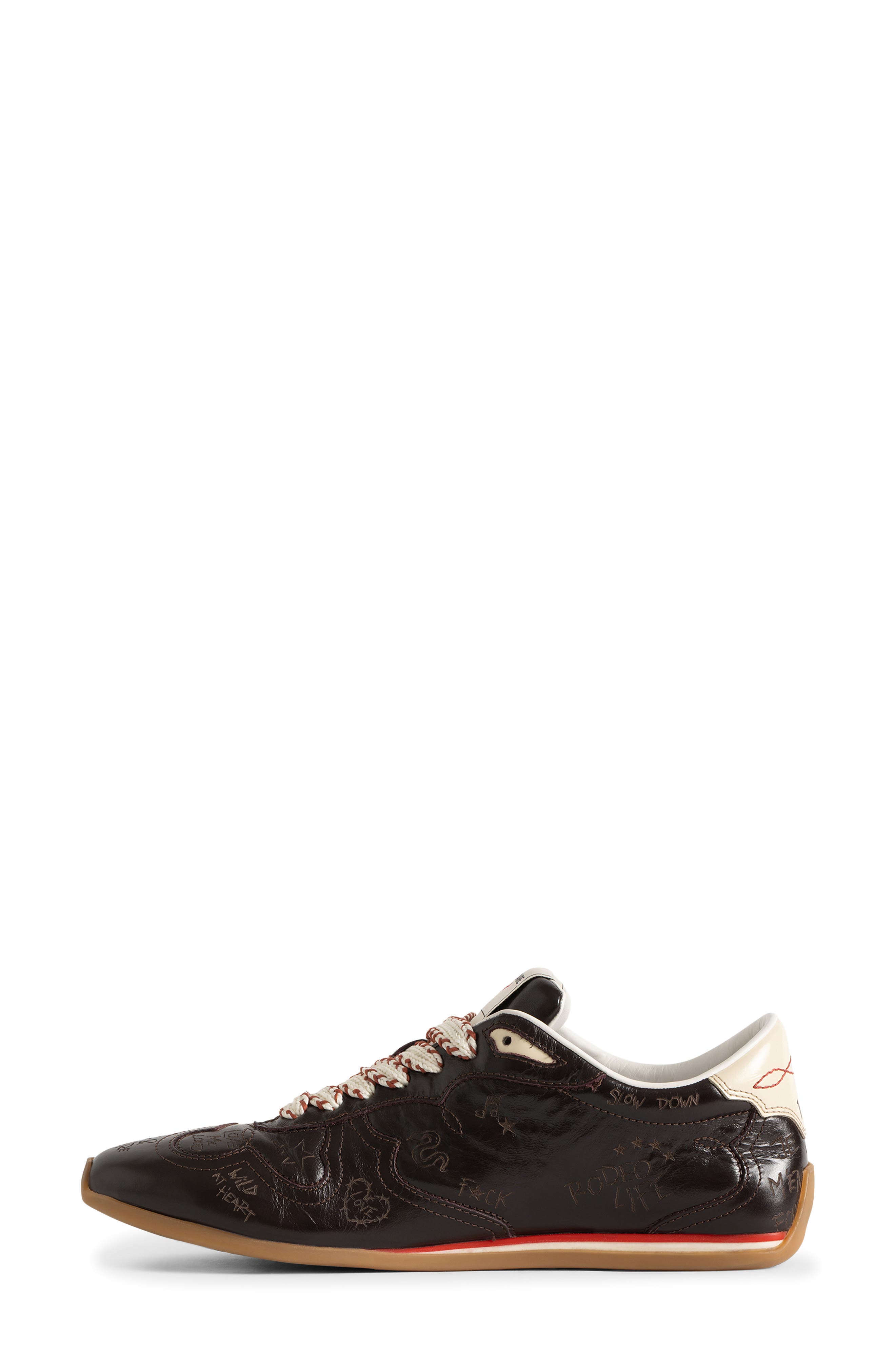 ZV Dance Vintage Laser Sneaker, Alternate, color, BROWNIE