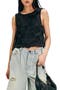 Faded Gardens Embroidered Cotton Tank