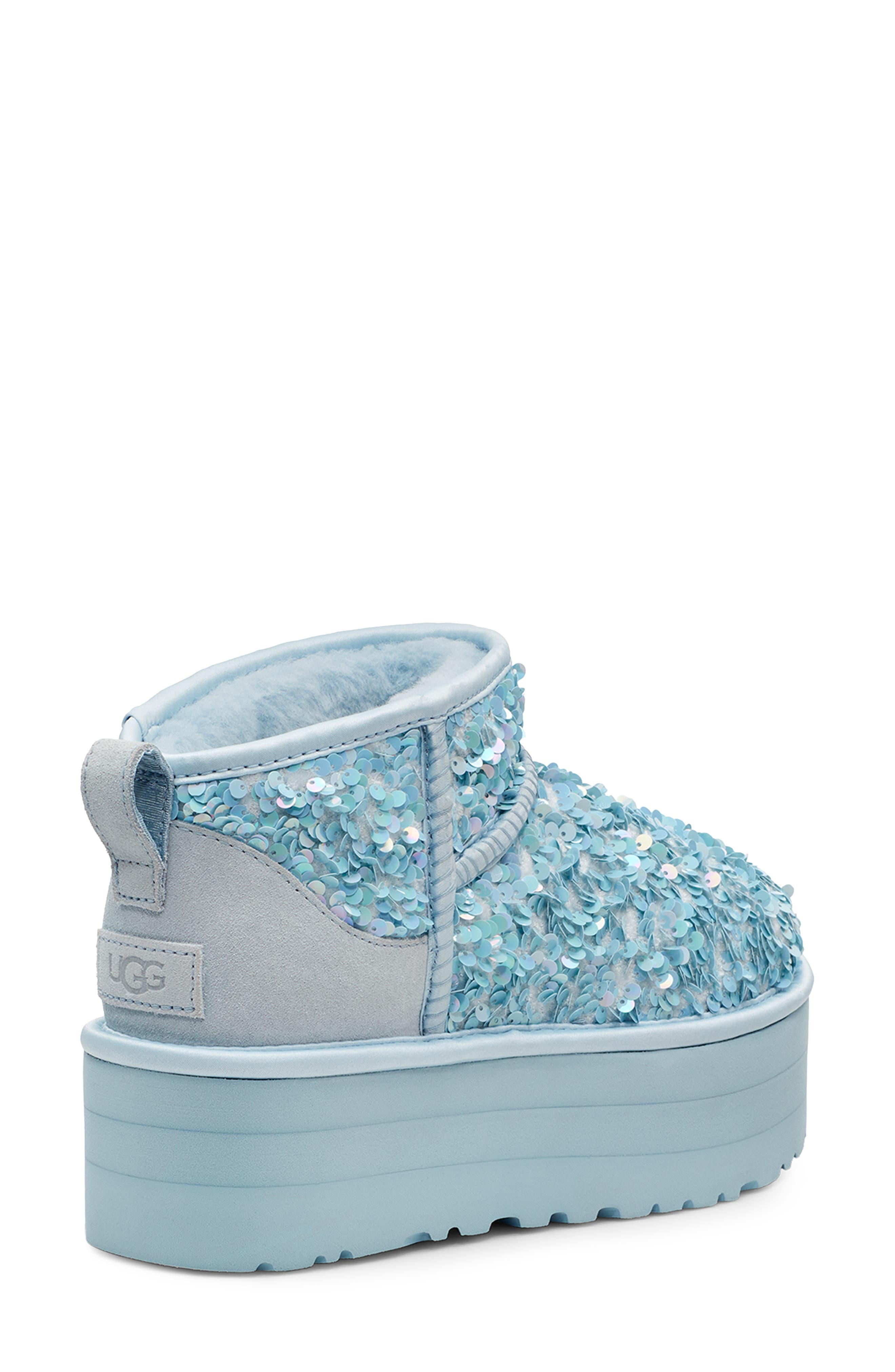 Ultra Mini Chunky Sequin Boot, Alternate, color, SEA BREEZE