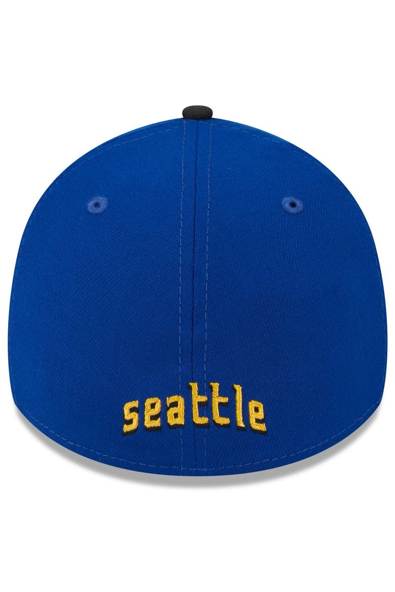 Men's New Era  Royal/Black Seattle Mariners 2023 City Connect 39THIRTY Flex Fit Hat, Alternate, color, Royal