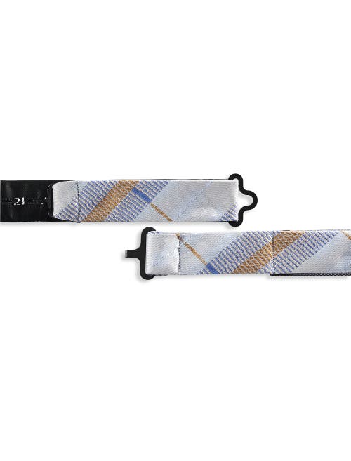 Synrgy By Dxl Synrgy Modern Plaid Bow Tie In Blue