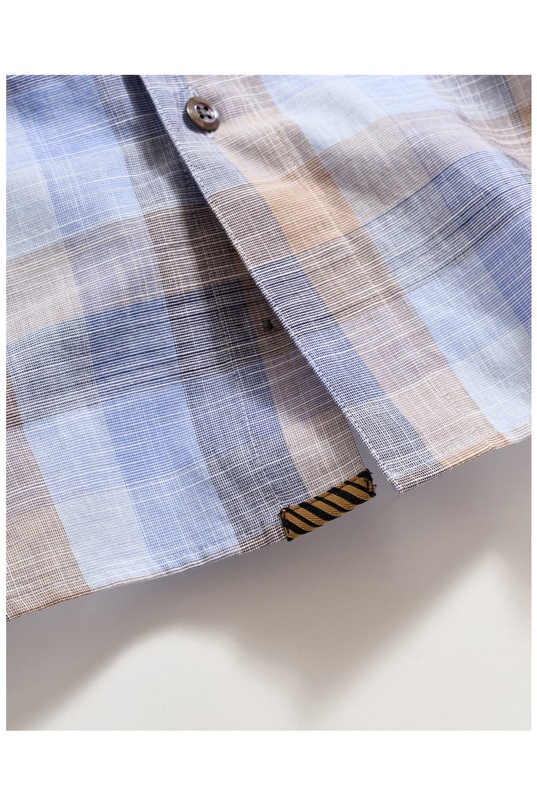 Hutcheson Standard Fit Check Cotton Button-Up Shirt, Alternate, color, MULTI