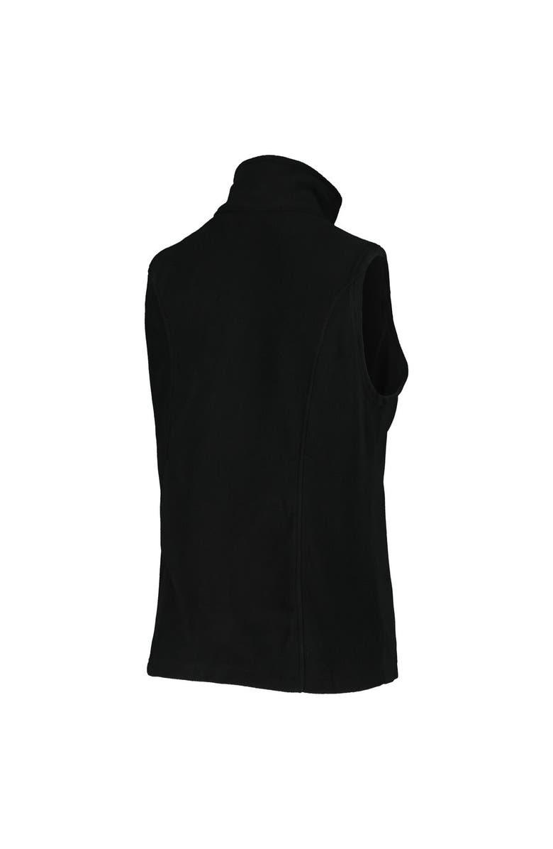 DUNBROOKE Women's Dunbrooke Black Carolina Panthers Houston Fleece Full-Zip Vest, Alternate, color, 