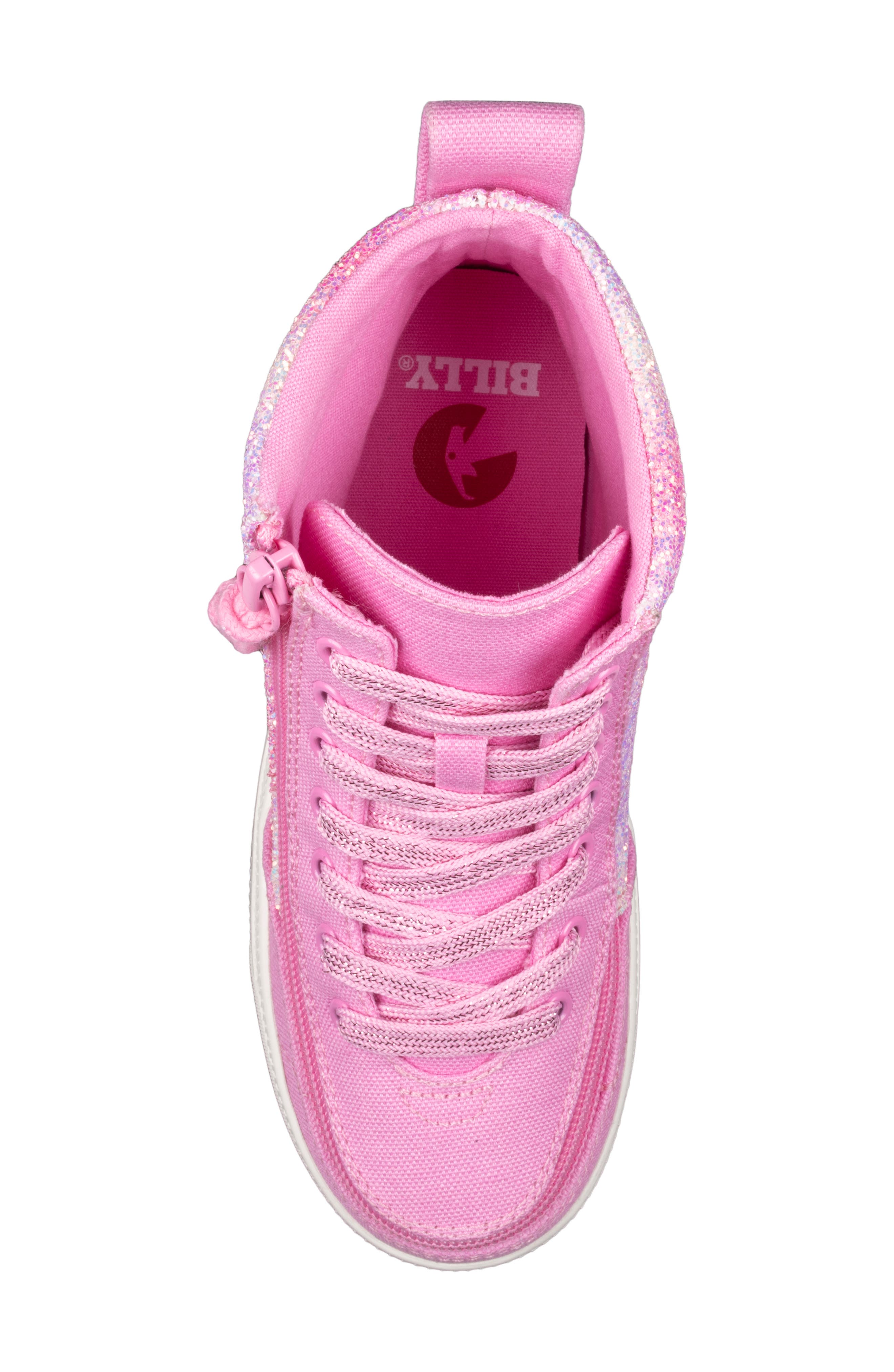 BILLY Footwear Kids' Classic Sneaker, Alternate, color, Pink Glitz