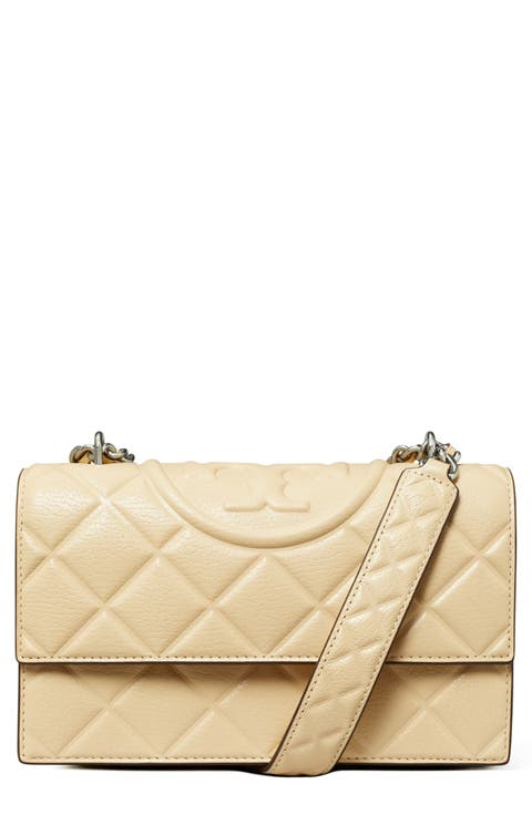 Small Fleming Diamond Quilted Leather Convertible Shoulder Bag