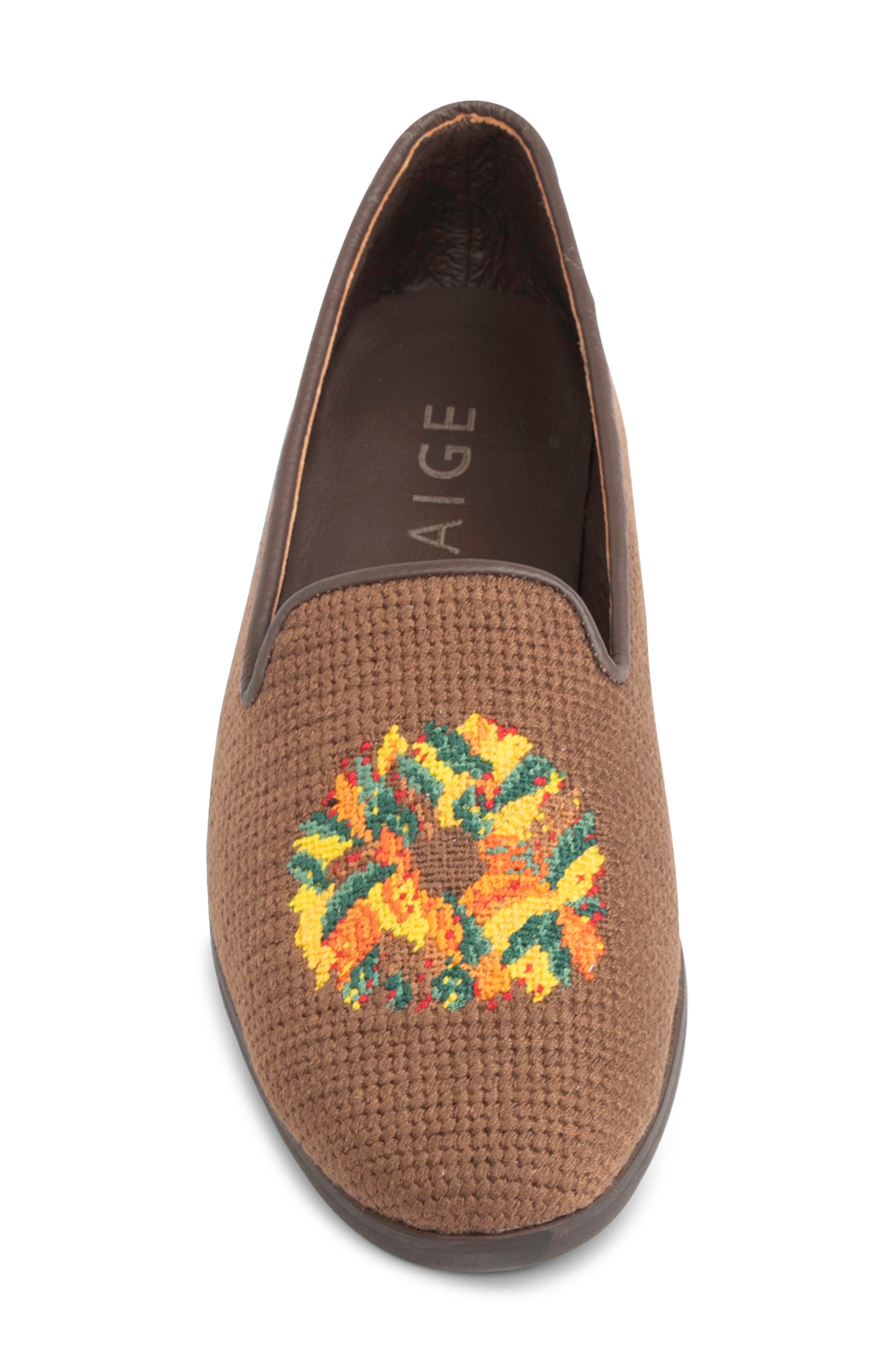 ByPaige Needlepoint Loafer, Alternate, color, Brown
