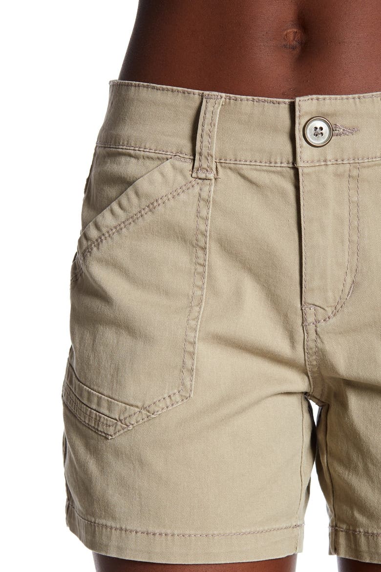 Alix Twill Shorts, Alternate, color, TAUPE