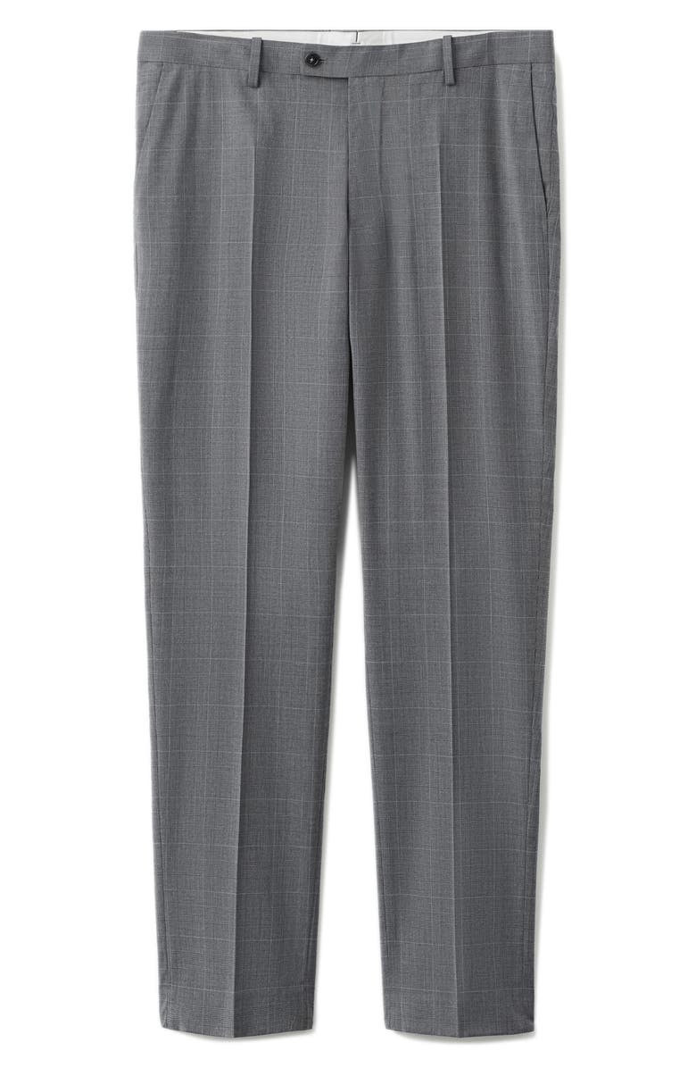 MANGO London Regular Fit Dress Pants, Alternate, color, Grey