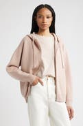 Nordstrom Wool Blend Zip Hoodie Cardigan