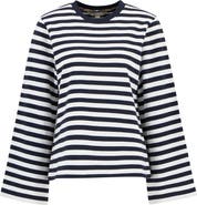 Barbour Robyn Stripe Flare Sleeve Sweatshirt
