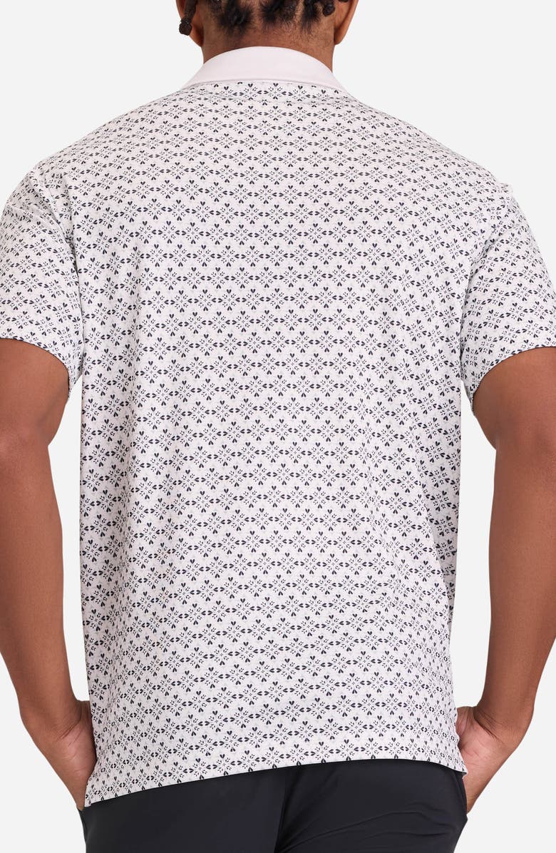 Bad Birdie Solar Flare Piqué Performance Golf Polo, Alternate, color, Solar Flare - Cloud Dancer