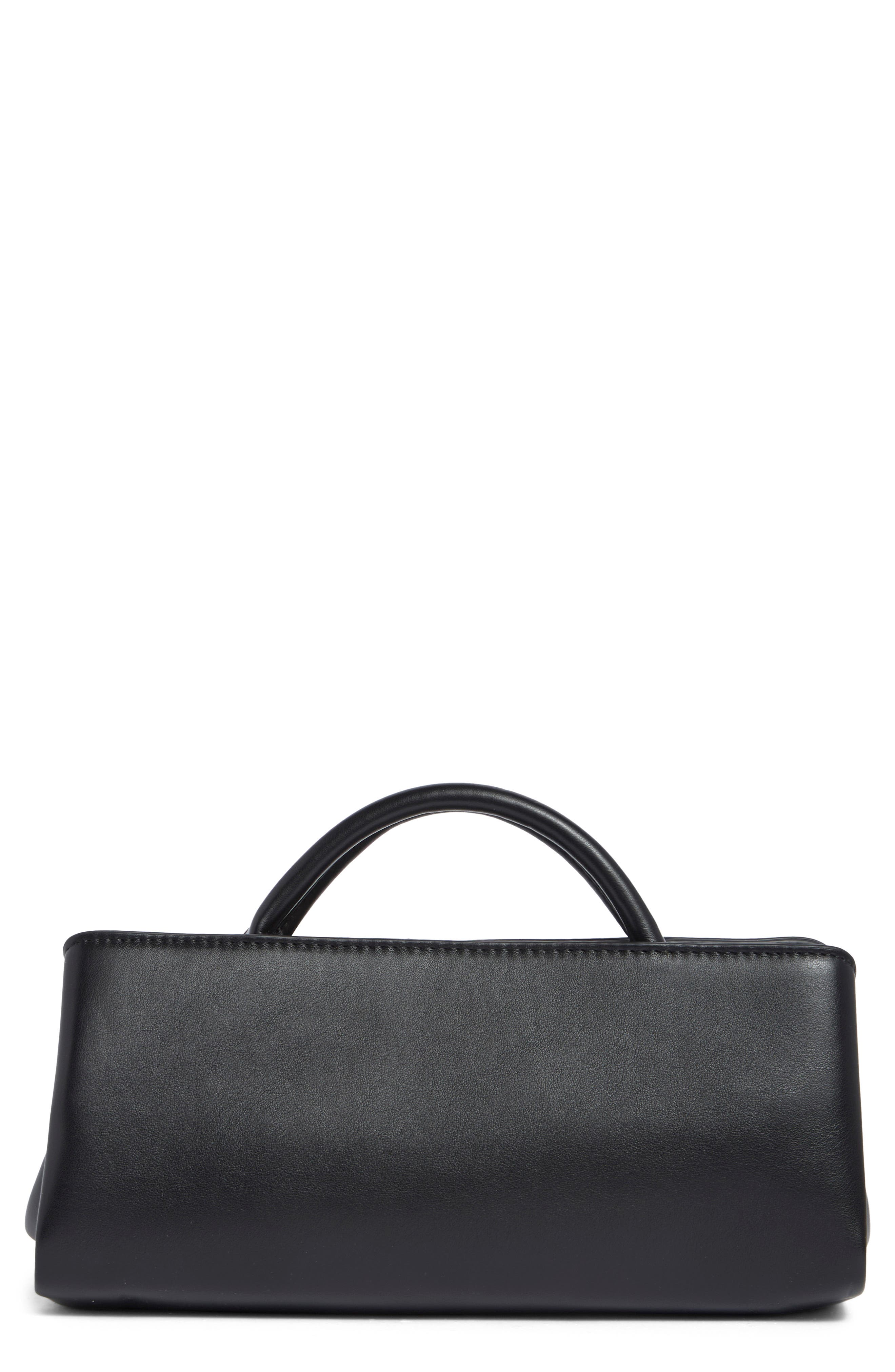 EW Frame Faux Leather Satchel