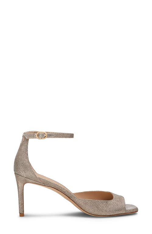 Stuart Weitzman Nudistia 75 Sandal In Gray